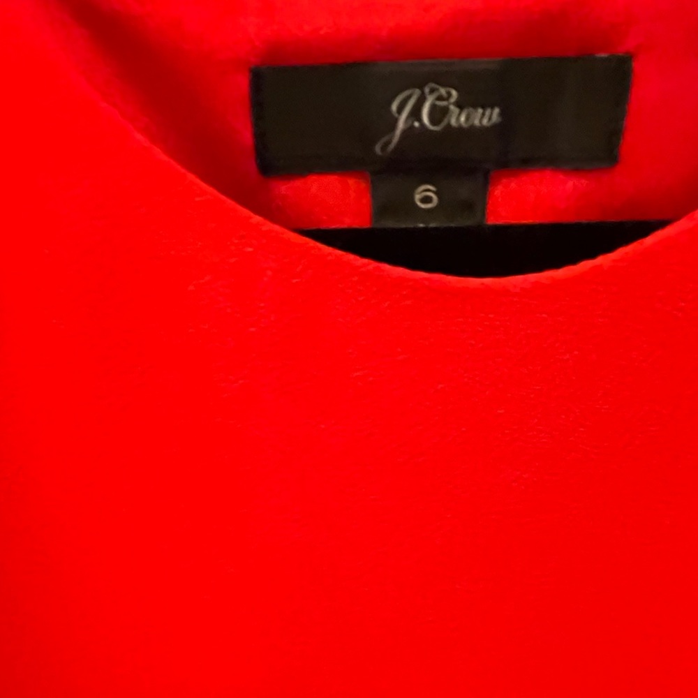 Red Jcrew Pantsuit/Jumpsuit With Flutter Sleeves. - image 2